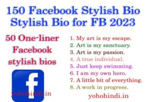 Best Facebook Stylish Bio
