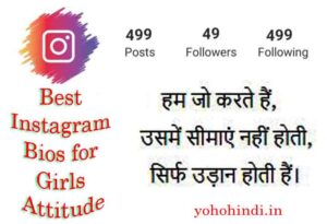 Best Instagram Bio For Girls Attitude​