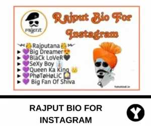 Rajput bio for instagram