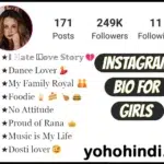 Instagram Bio For Girls