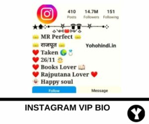 Instagram Vip Bio for Attitude Boys