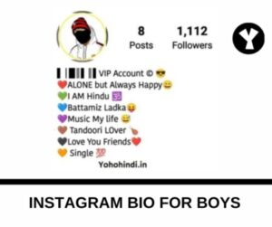 Attitude Bio For Instagram For Boys