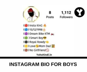 Instagram Bio for Boys love