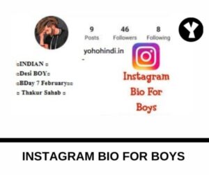 instagram bio for boys stylish font